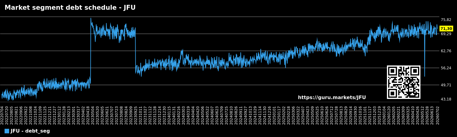 Market segment debt schedule - JFU